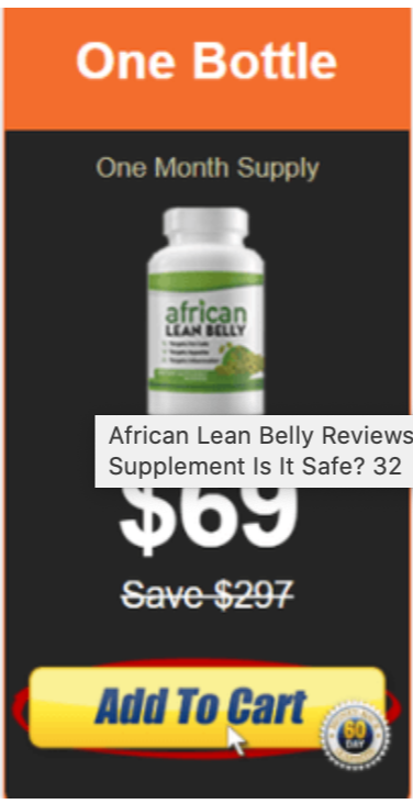 African Lean Belly - 3 bottles